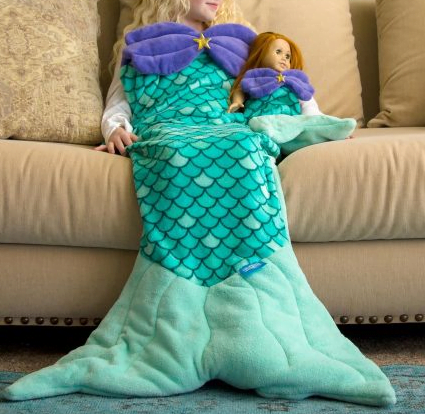 finfun-couverture-queue-de-sirene-duvet queue de sirene multicolore finfun