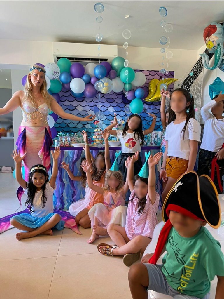 Freya sirène professionnelle pour prestation anniversaire enfant