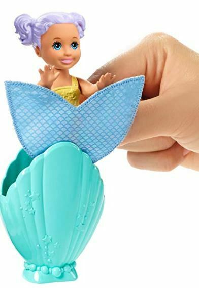 petite sirene barbie dans coquillage